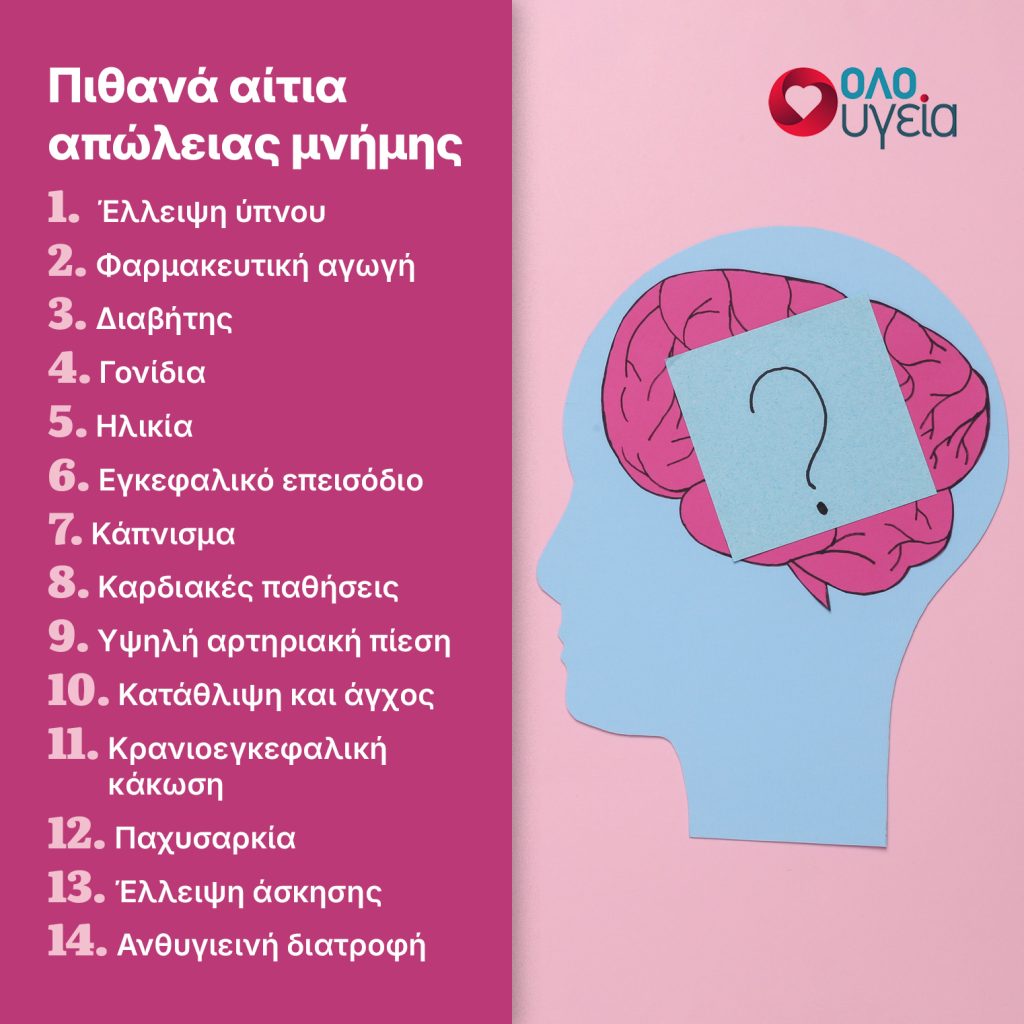 Ξεχνάτε εύκολα; Τι μπορεί να προκαλεί την απώλεια μνήμης – Πότε να ανησυχήσετε